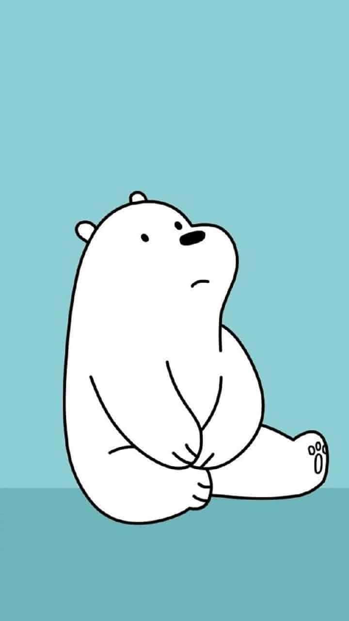 Hình hình họa Chibi Gấu Băng vô cùng dễ dàng thương