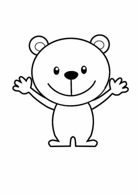 Con Gấu Con Hướng Dẫn Vẽ Đơn Giản  How To Draw Bear Cute With Heart  HD Vẽ  Channel  YouTube