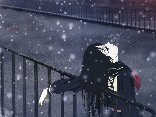 Hình ảnh anime buồn khóc cô đơn tâm trạng buồn chán